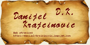 Danijel Krajčinović vizit kartica